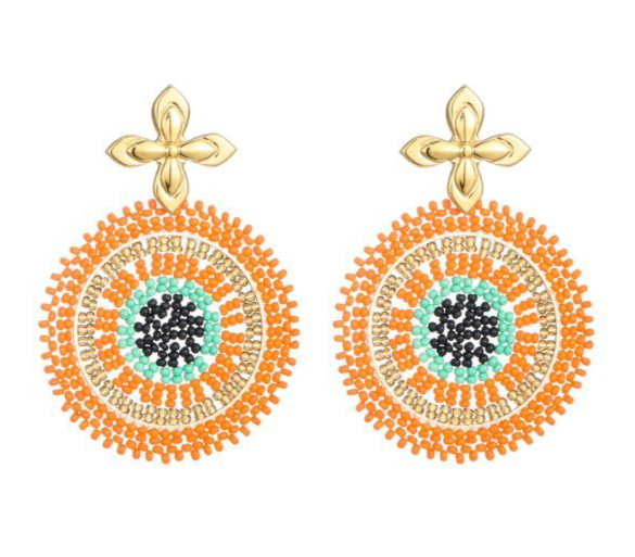 Oorbellen Beady Oranje