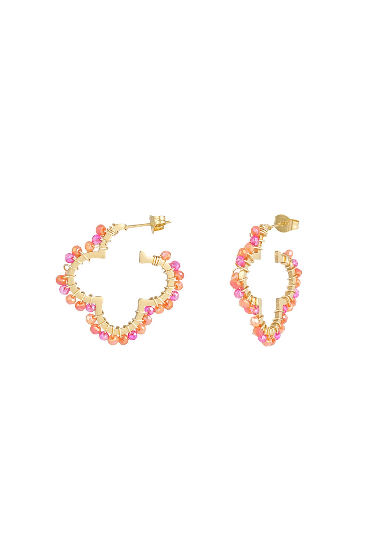Oorbellen Clover Beads Roze