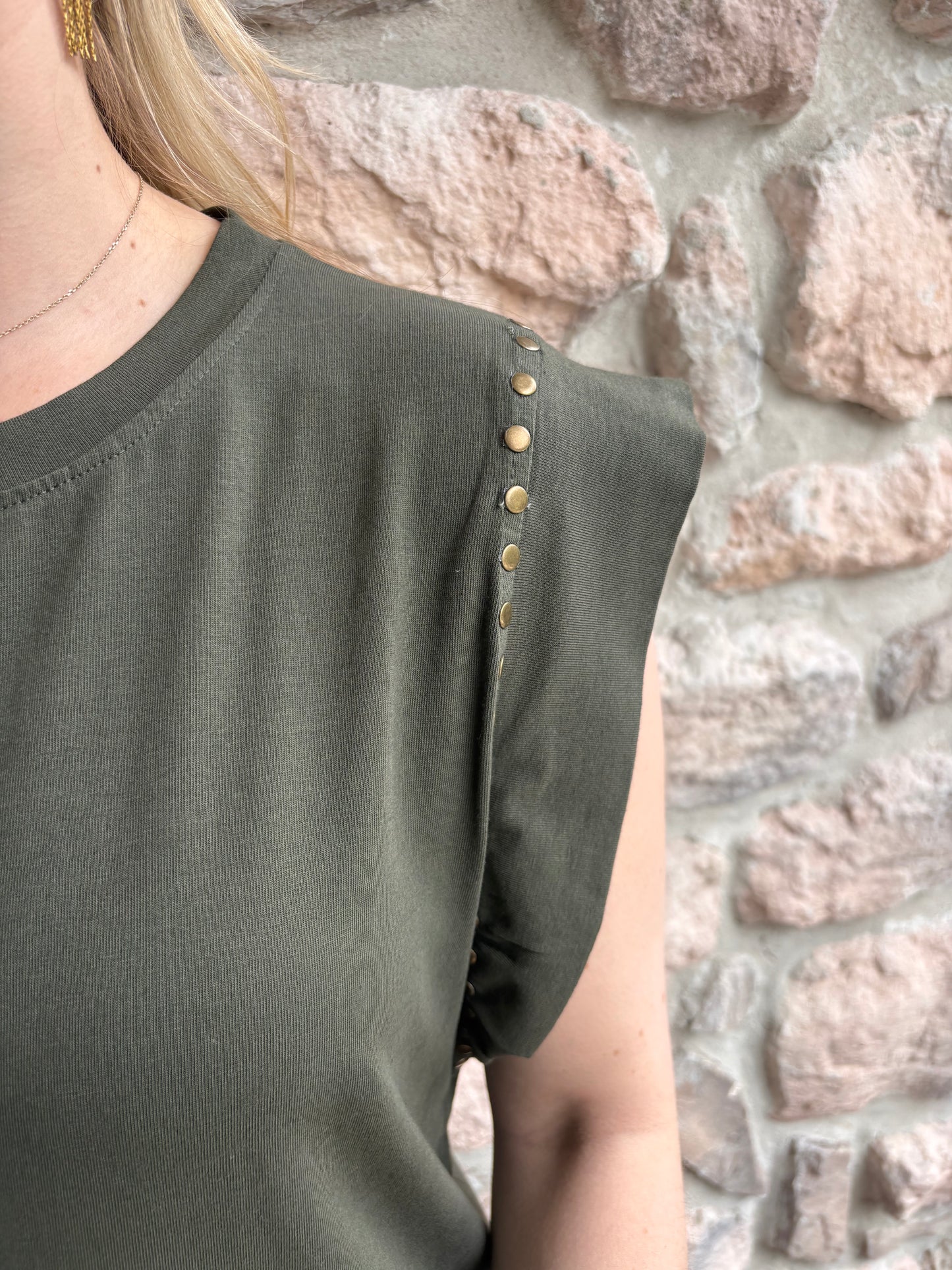 Jurk Studs Groen