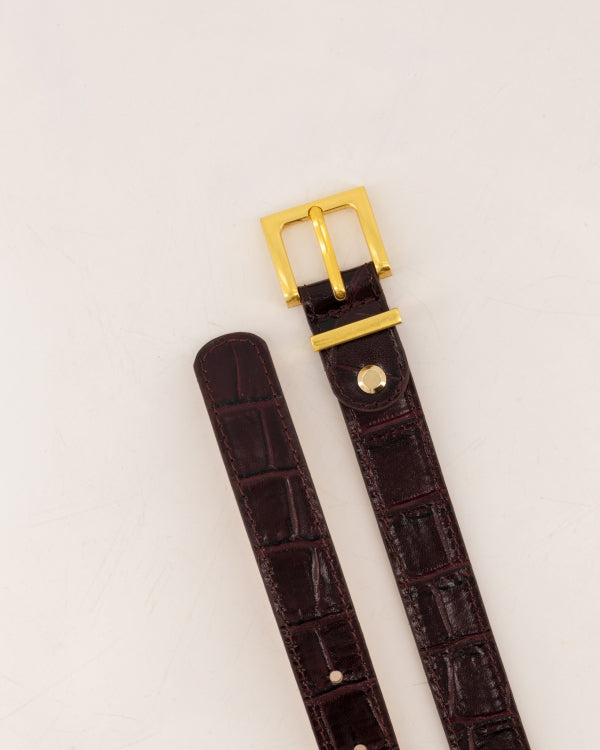 Riem Redo Croco Bordeaux