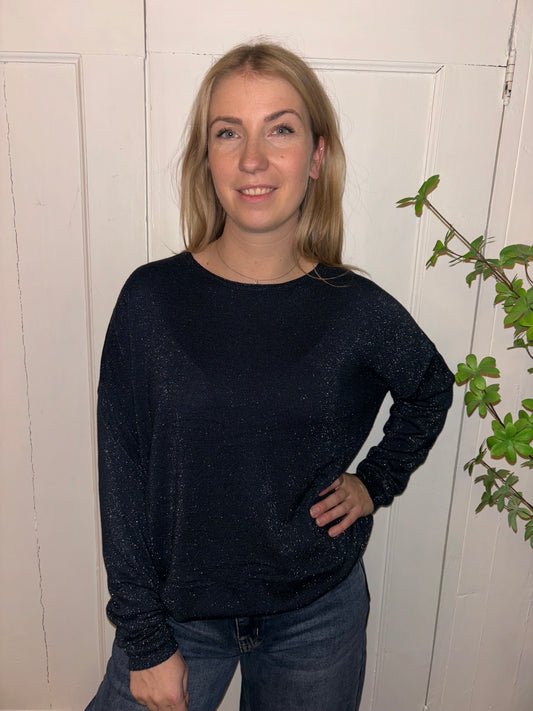 Trui Glitter Donker Blauw