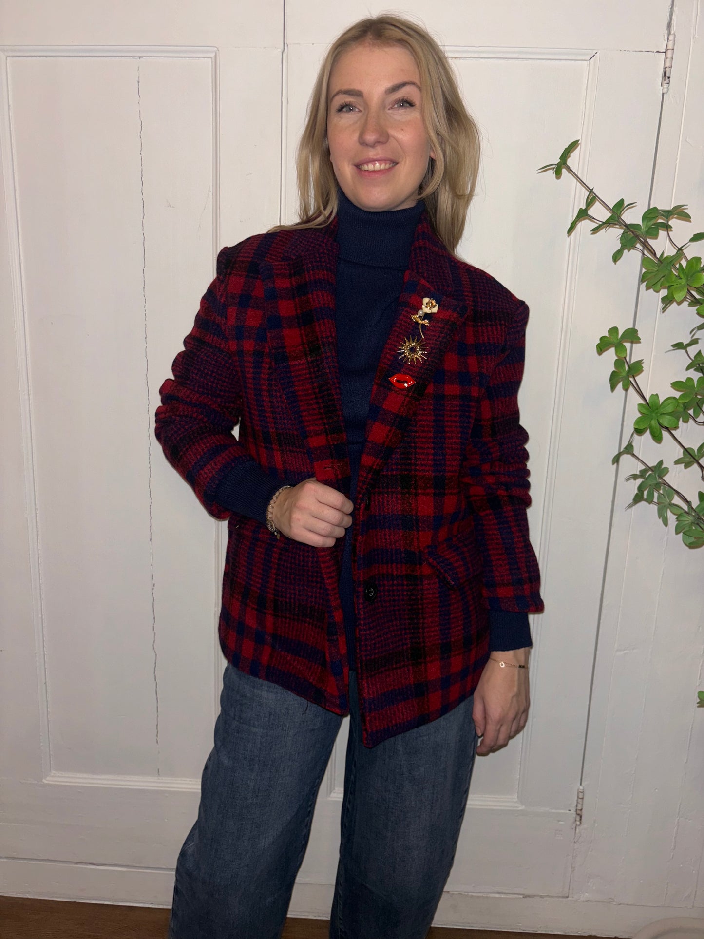 Blazer Ruit Bordeaux