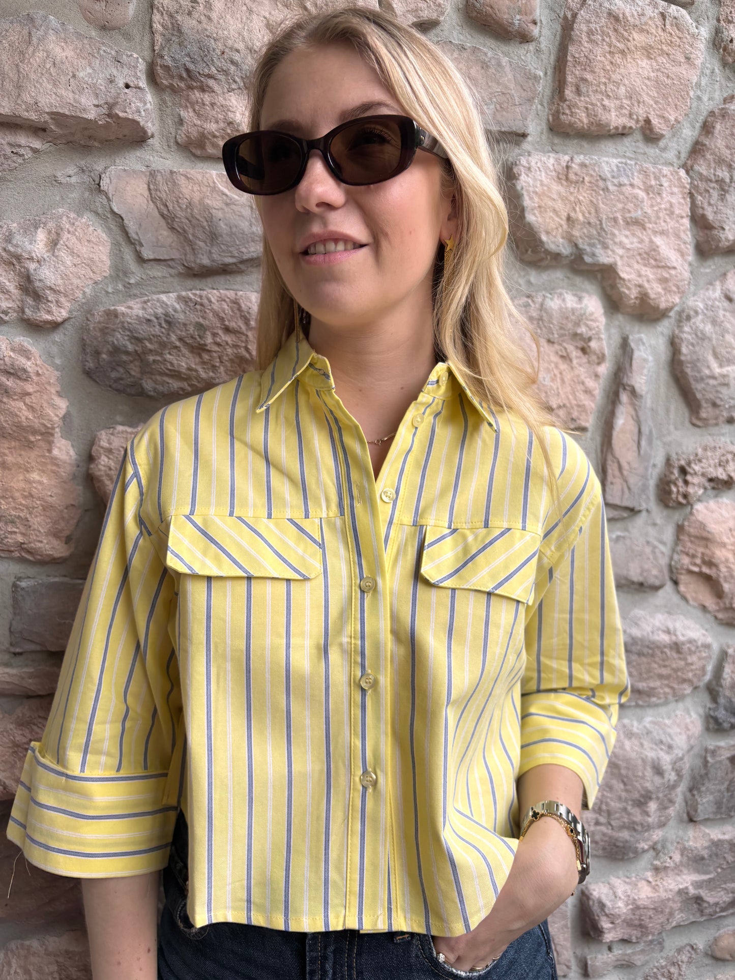 Blouse Saar Geel