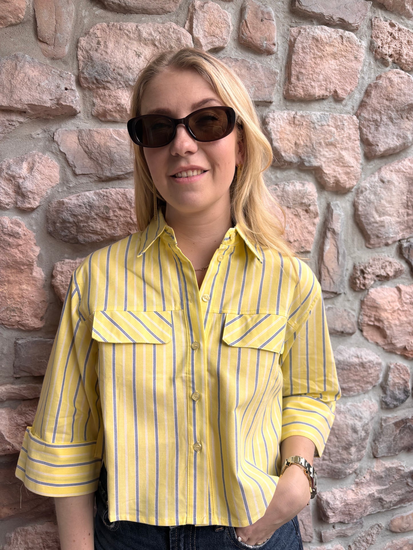 Blouse Saar Geel