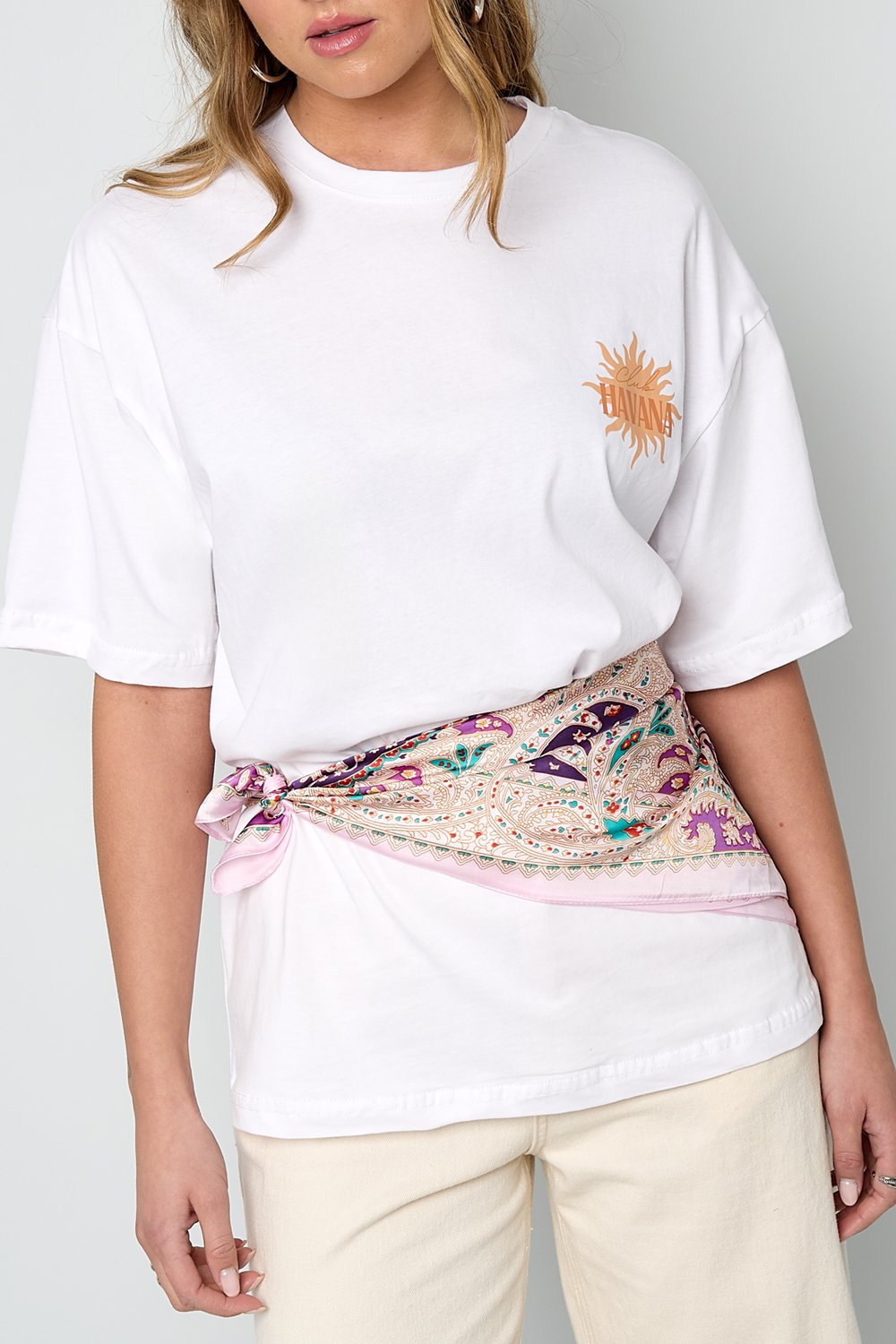 Sjaaltje Paisley Lichtroze