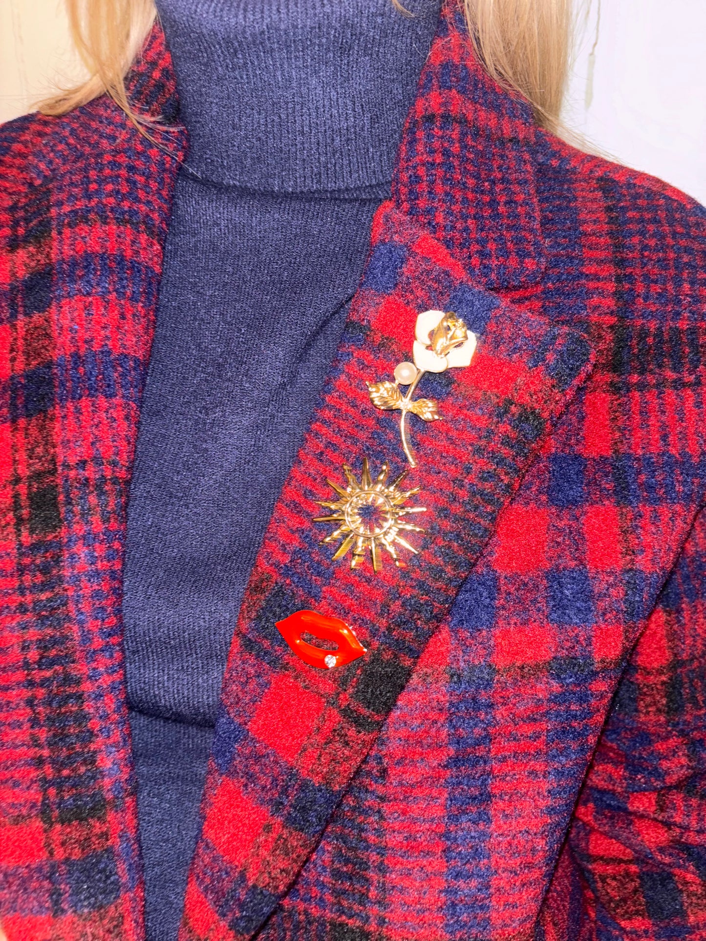 Blazer Ruit Bordeaux