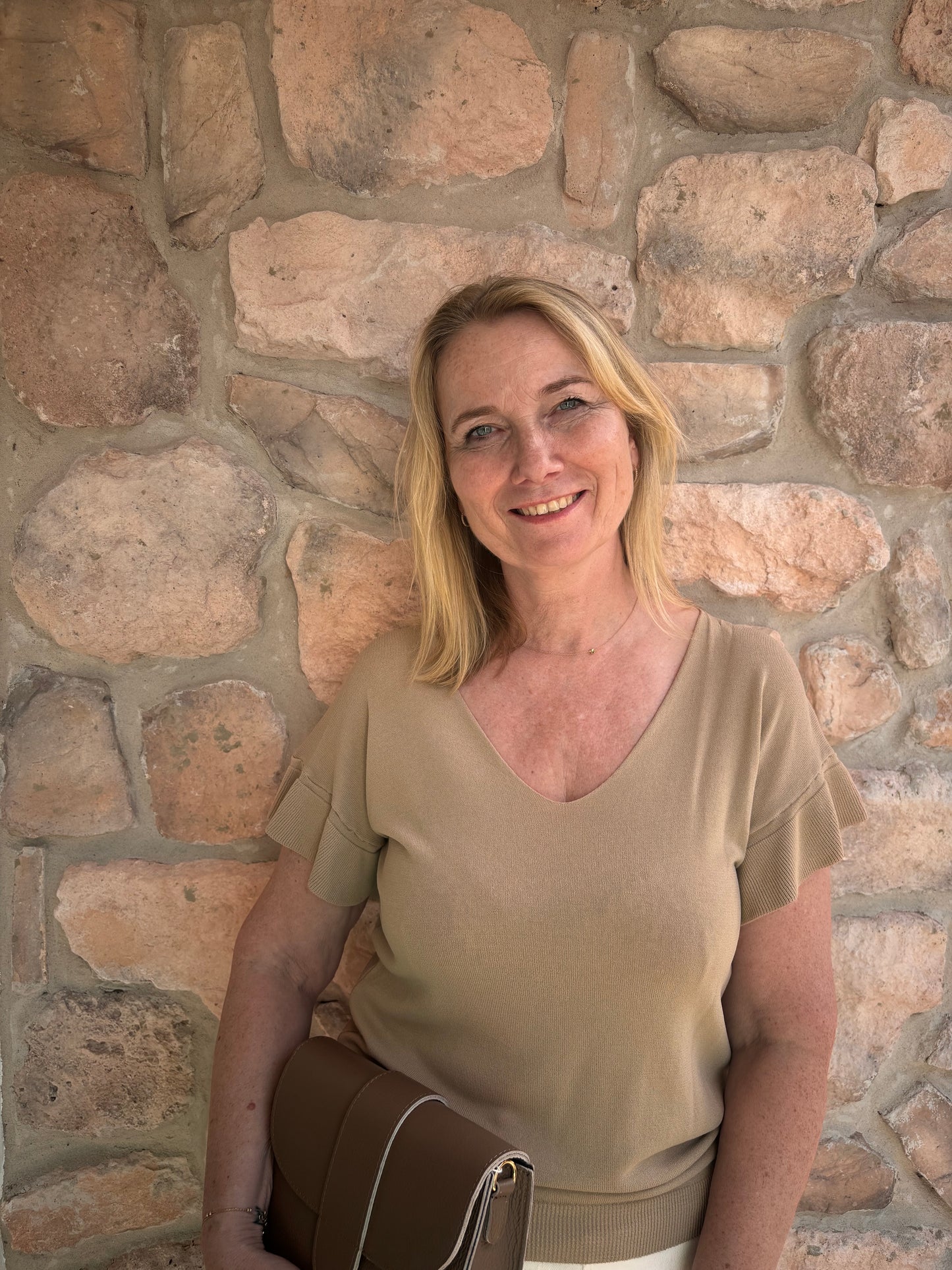 Top Mieke Taupe