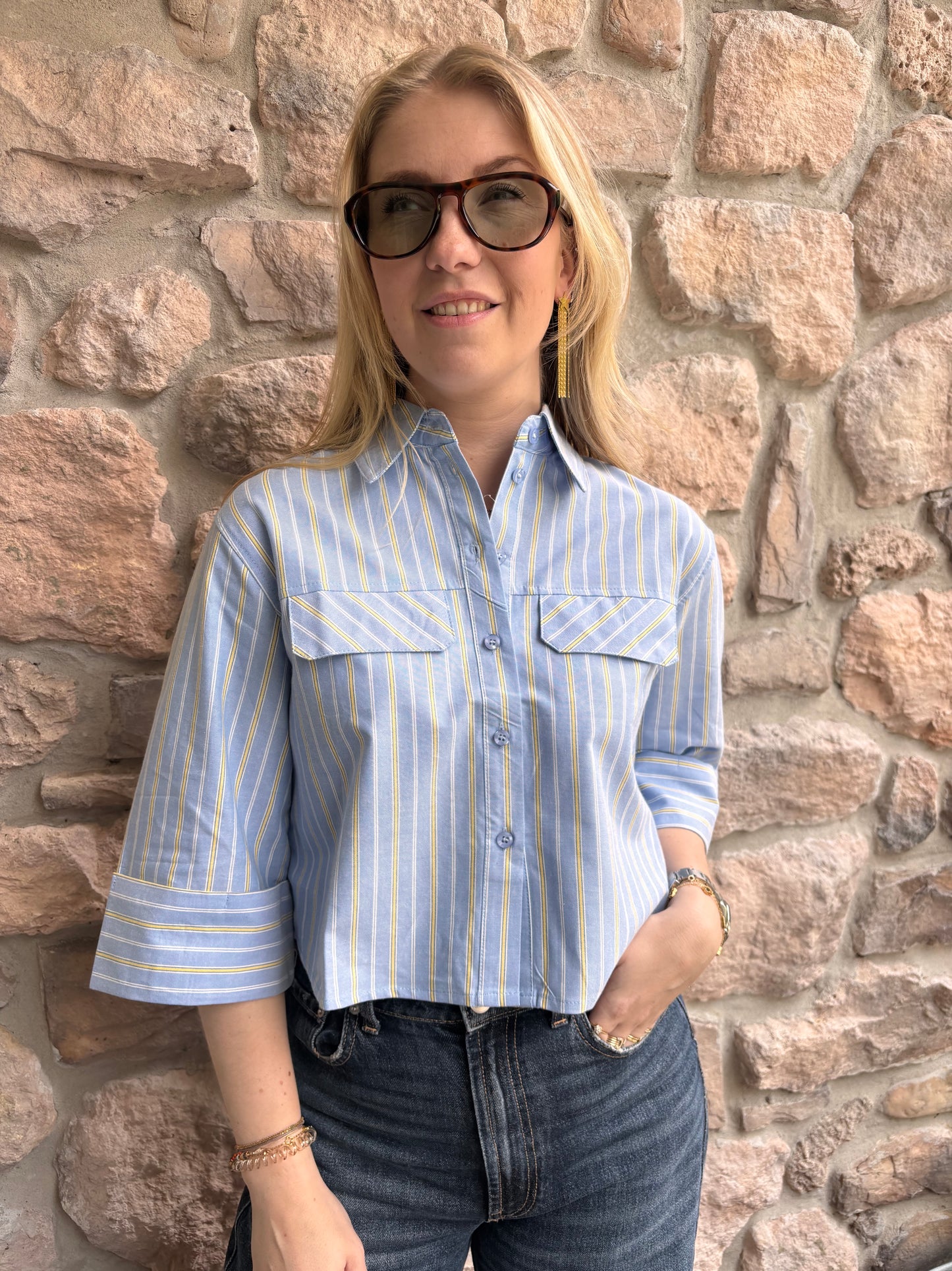 Blouse Saar Blauw