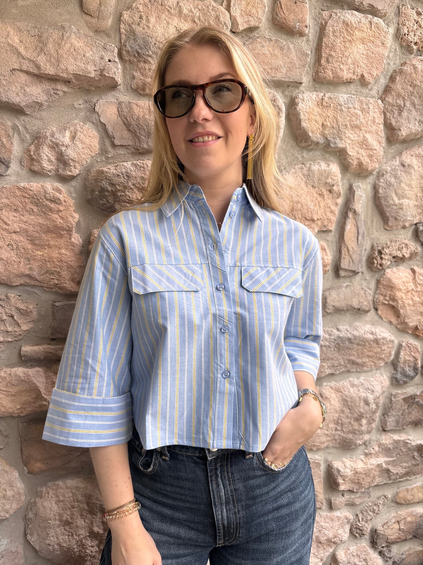 Blouse Saar Blauw