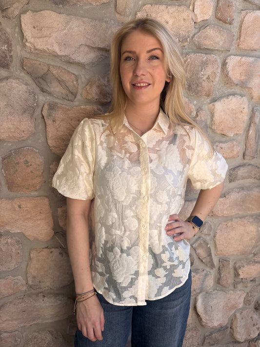 Blouse Roos Lichtgeel