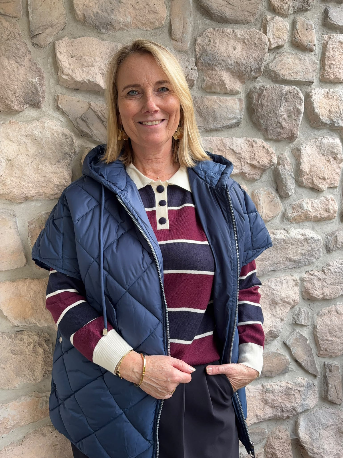 Bodywarmer Fran Blauw