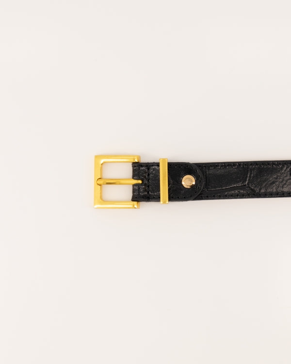 Riem Redo Croco Zwart