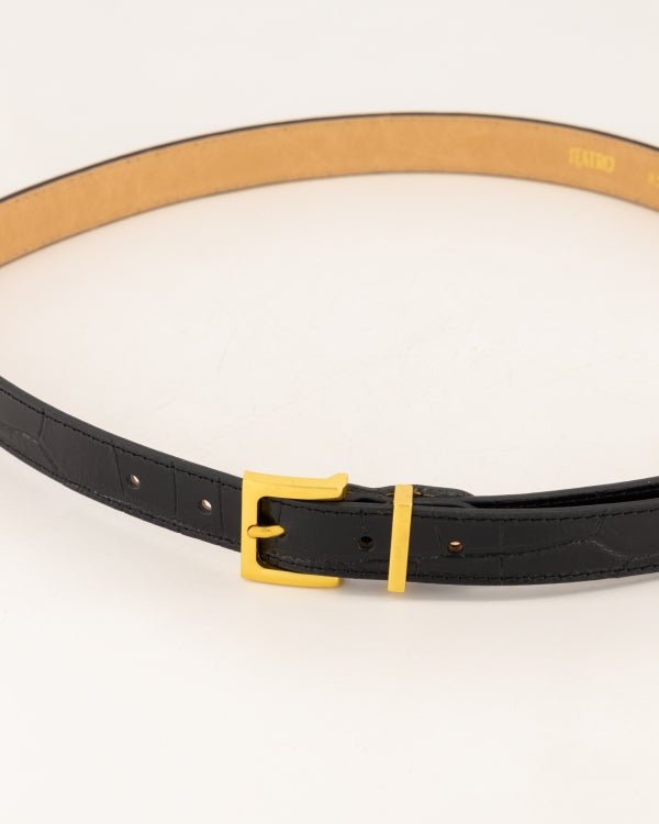 Riem Redo Croco Zwart