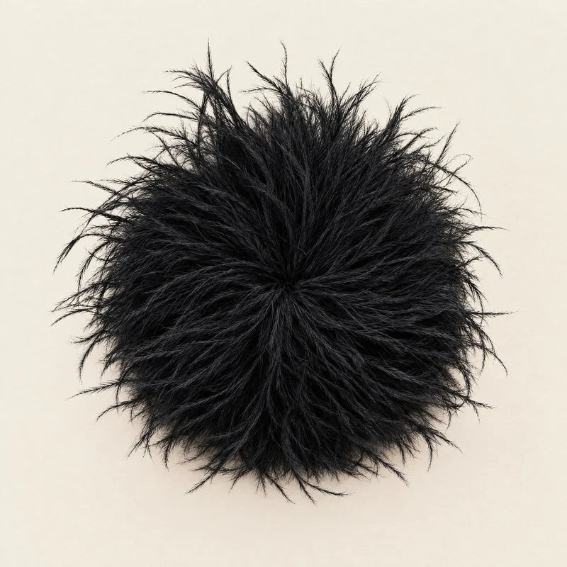 Broche Pluche Zwart
